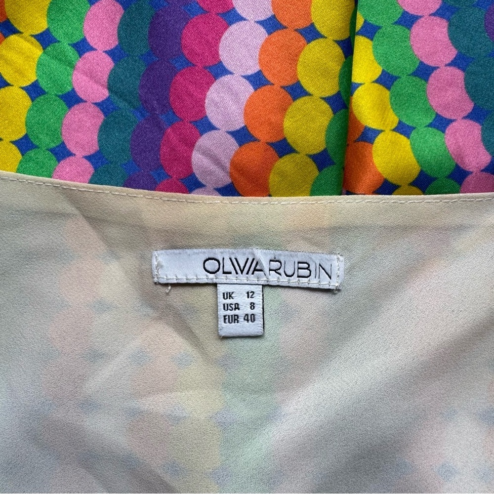OLIVIA RUBIN Adaline Silk Dress Size 8 - Picture 6 of 7